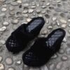 furwedge2 Fur Wedge Slippers