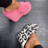 furwedge4 Fur Wedge Slippers