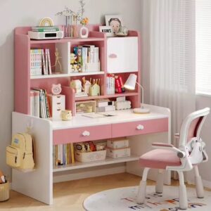 Study Desk with Bookshelf