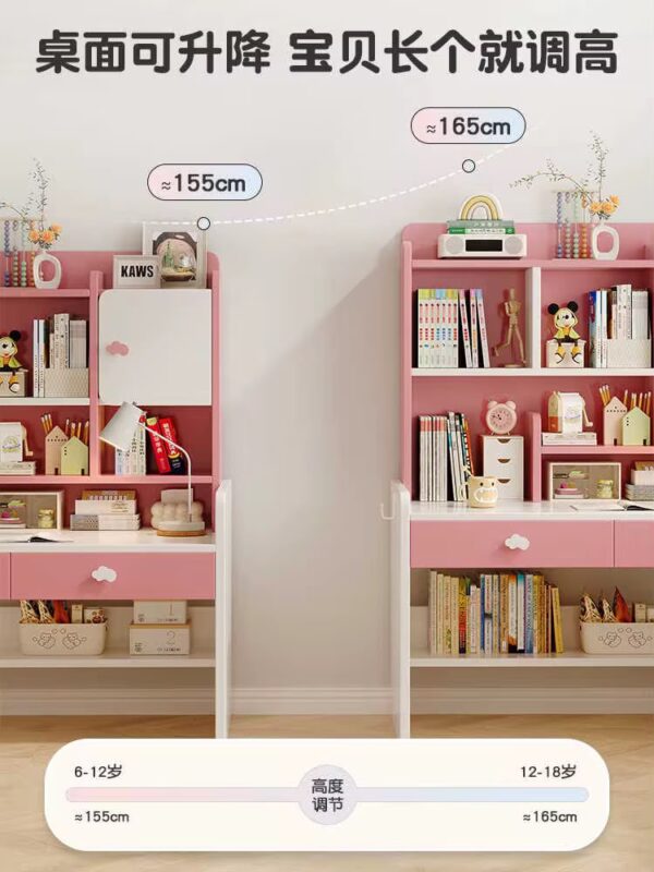 shelf1 Study Desk with Bookshelf